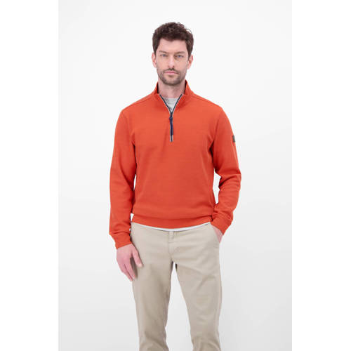 LERROS sweater met textuur rood afbeelding