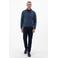 LERROS sweater met textuur donkerblauw