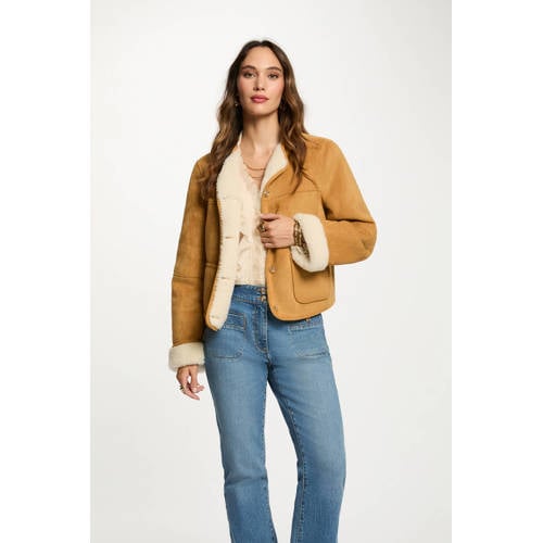 Morgan suede jasje camel afbeelding