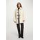Morgan faux fur jas ecru