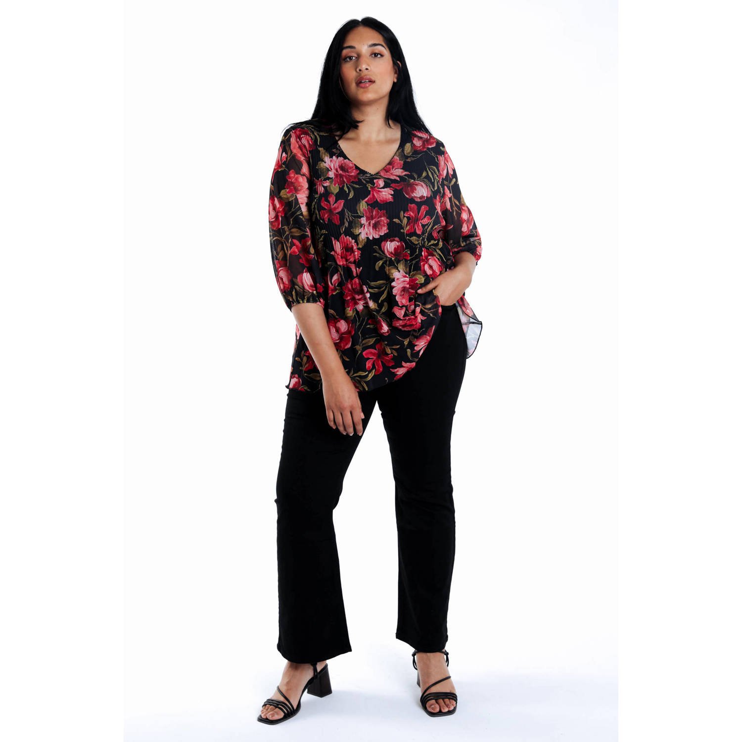 Paprika blousetop zwart