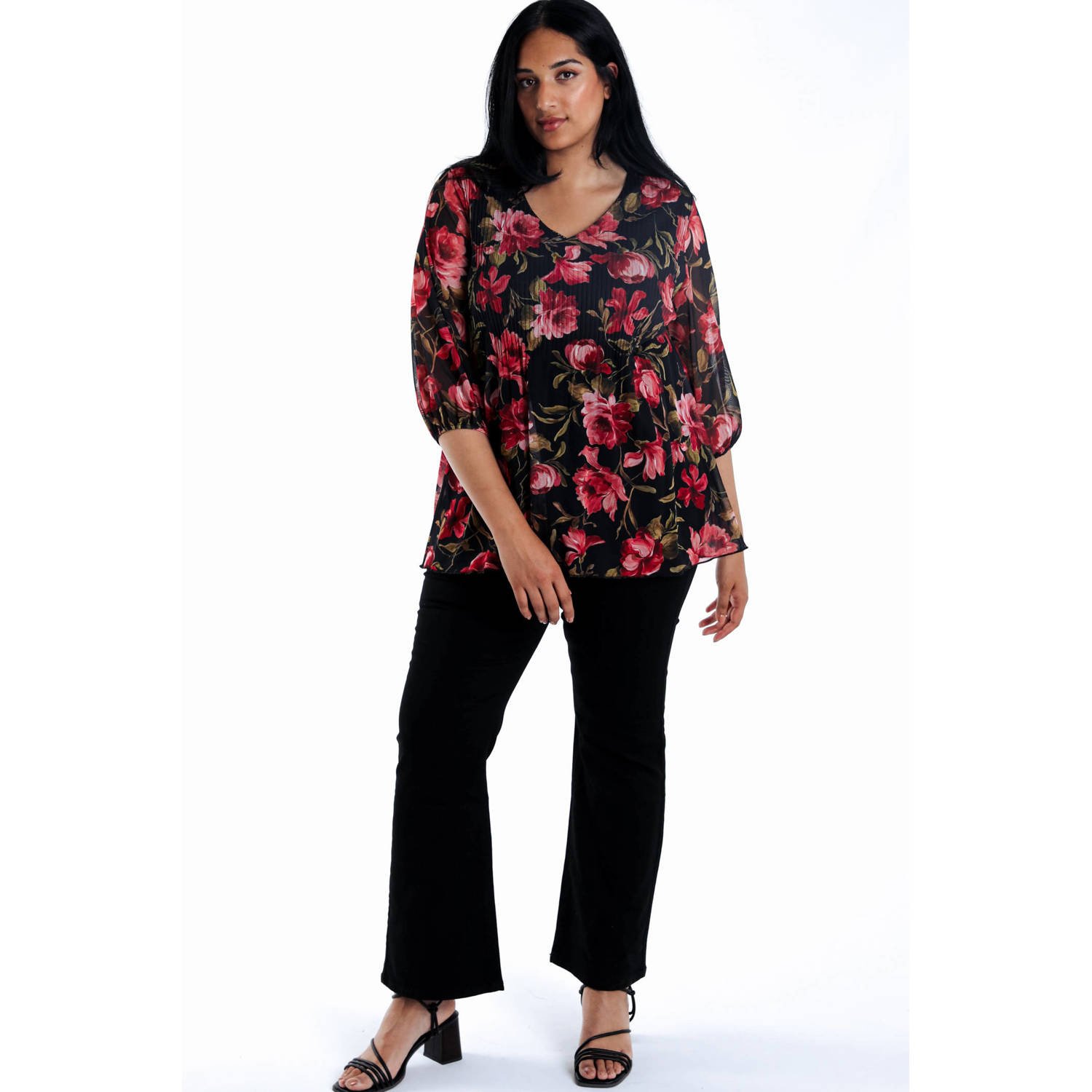 Paprika blousetop zwart