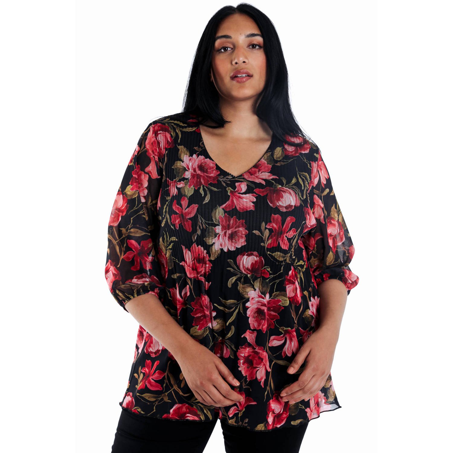 Paprika blousetop zwart