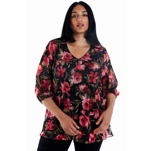 Paprika blousetop zwart afbeelding