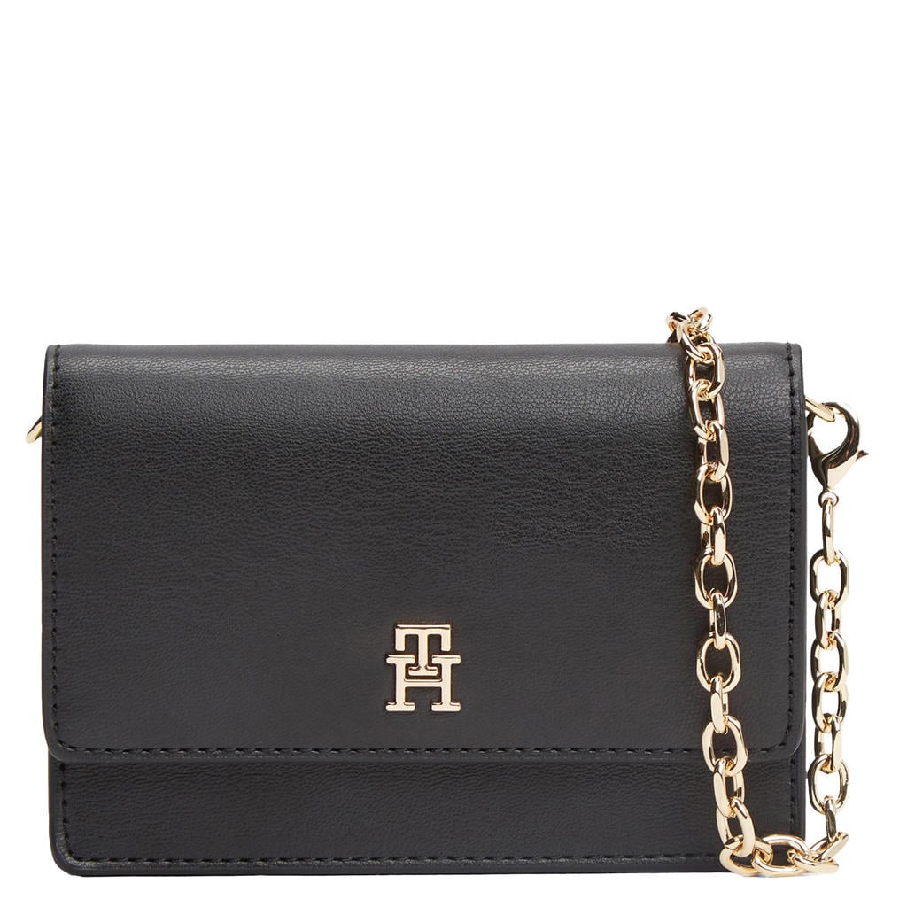 Tommy Hilfiger portemonnee TH Icon met ketting zwart