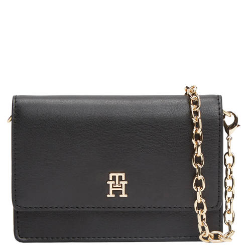 Tommy Hilfiger portemonnee TH Icon met ketting zwarat afbeelding