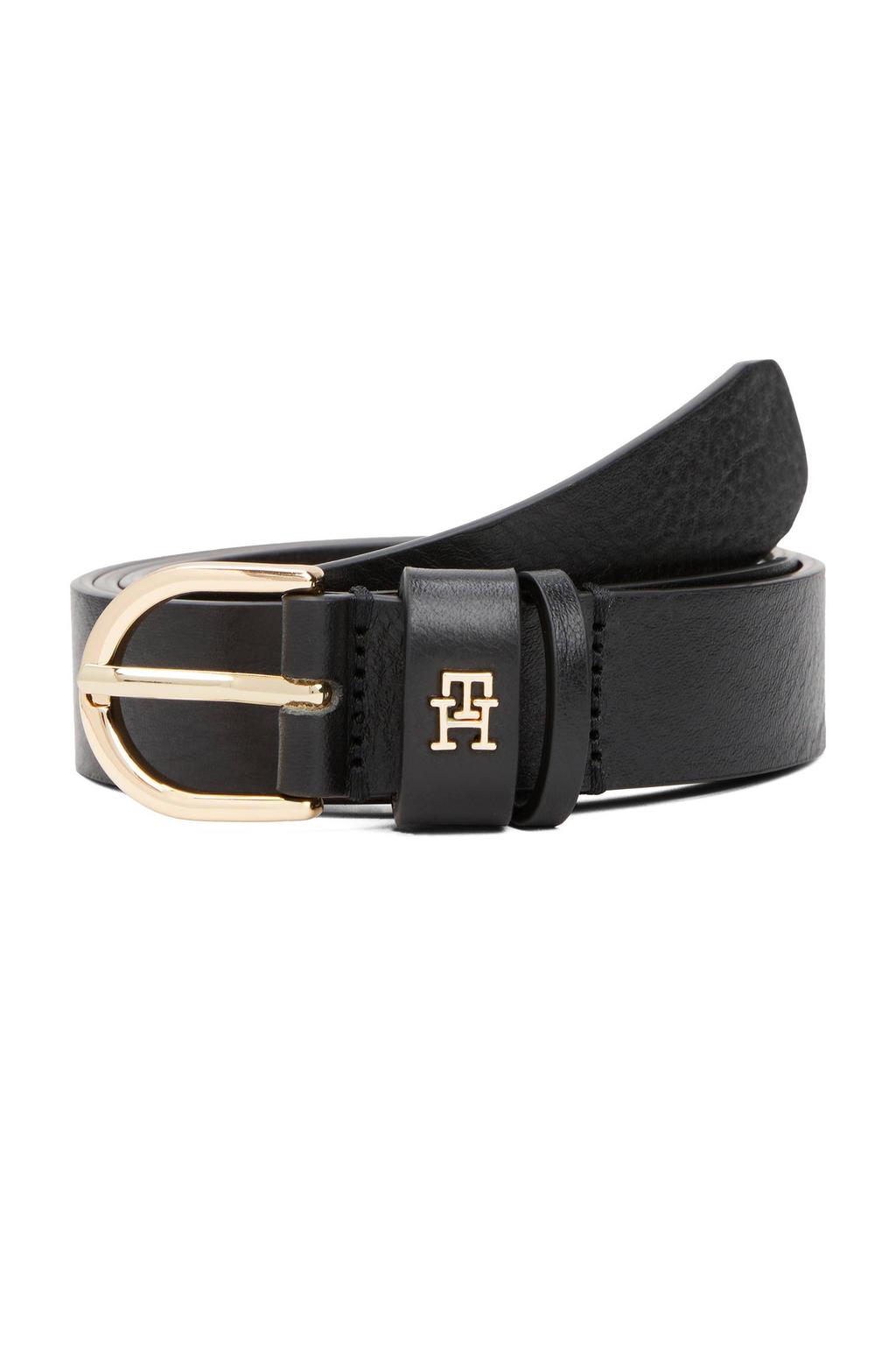 Tommy Hilfiger leren riem Essential Effortless zwart