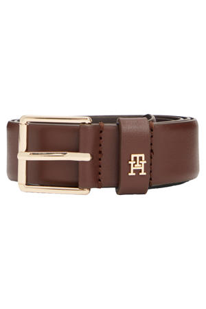 leren riem TH Square donkerbruin