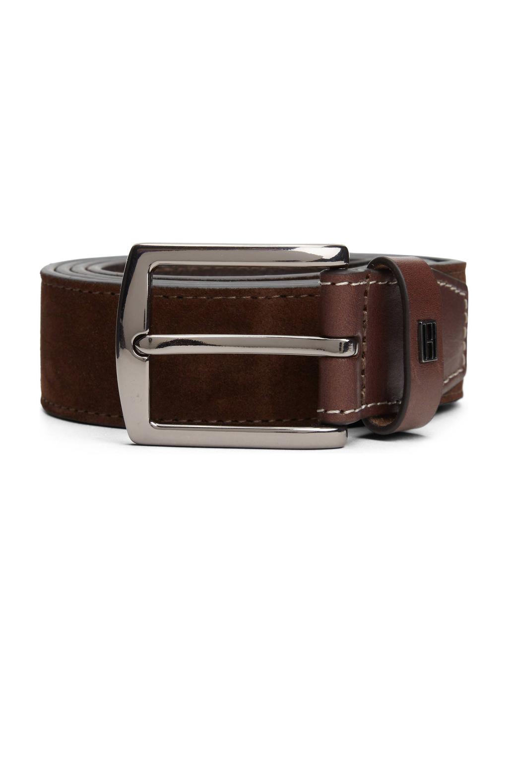 Tommy Hilfiger suède riem Denton Elevated bruin