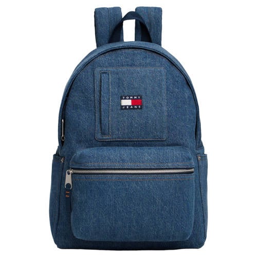 Tommy Jeans denim rugzak TJM Utility blauw afbeelding