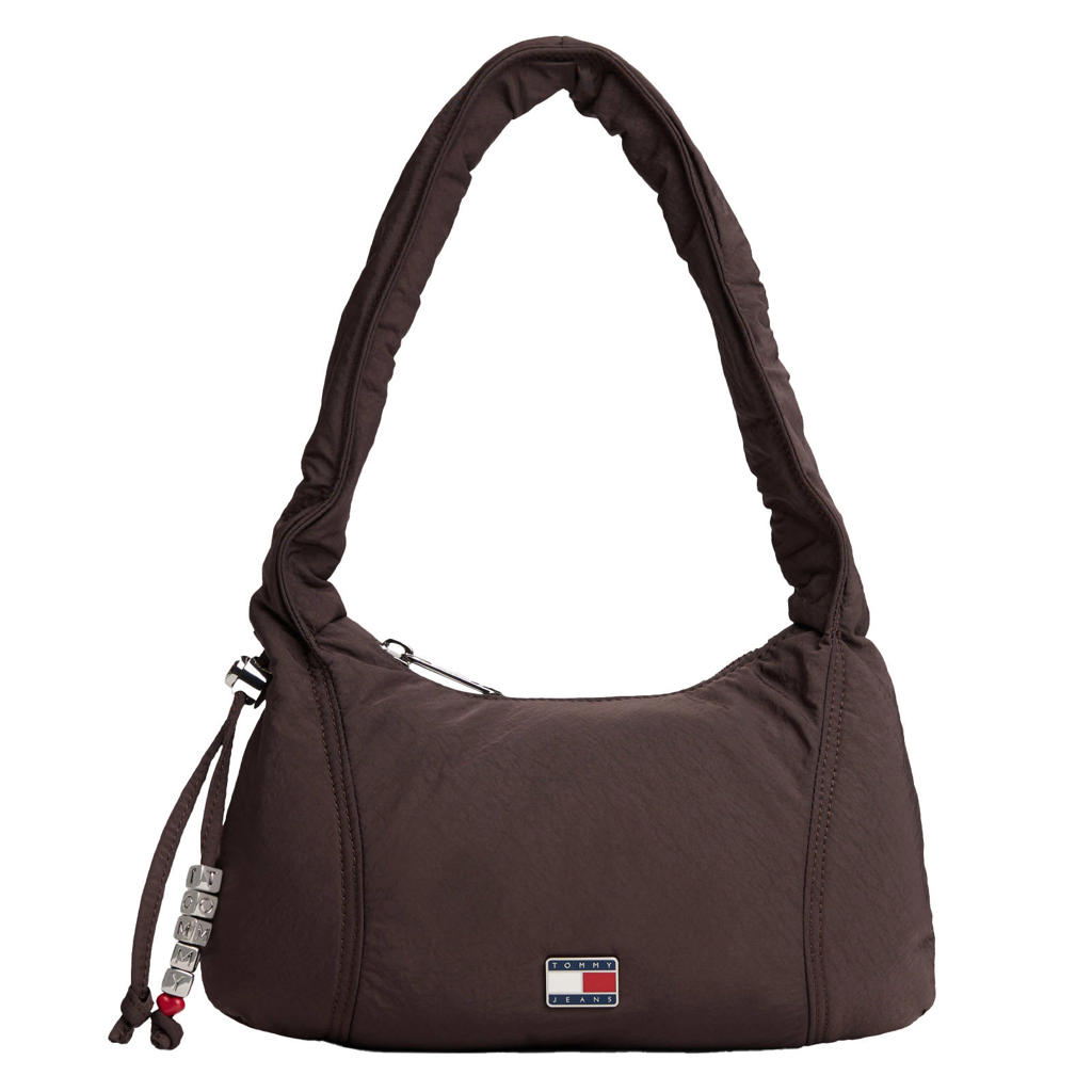 Tommy Jeans schoudertas TJW Casual donkerbruin