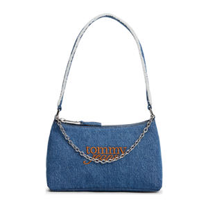 denim schoudertas TJW Cool blauw