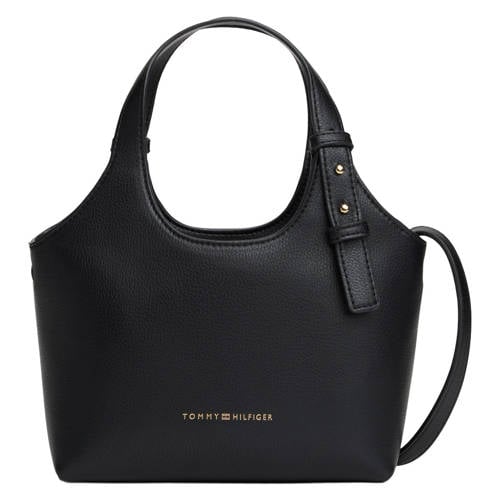 Tommy Hilfiger mini shopper TH Logo zwart afbeelding
