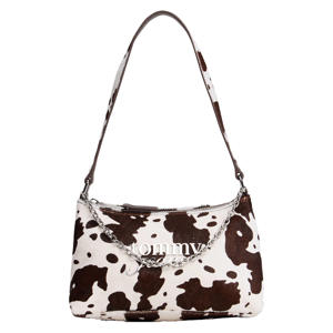 leren schoudertas TJW Cool Cow bruin