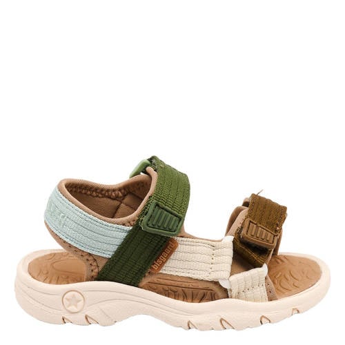 Bisgaard sandalen groen/bruin – Groen/bruin/wit