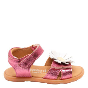 leren sandalen roze metallic