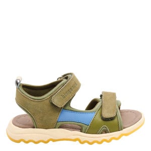 leren sandalen groen