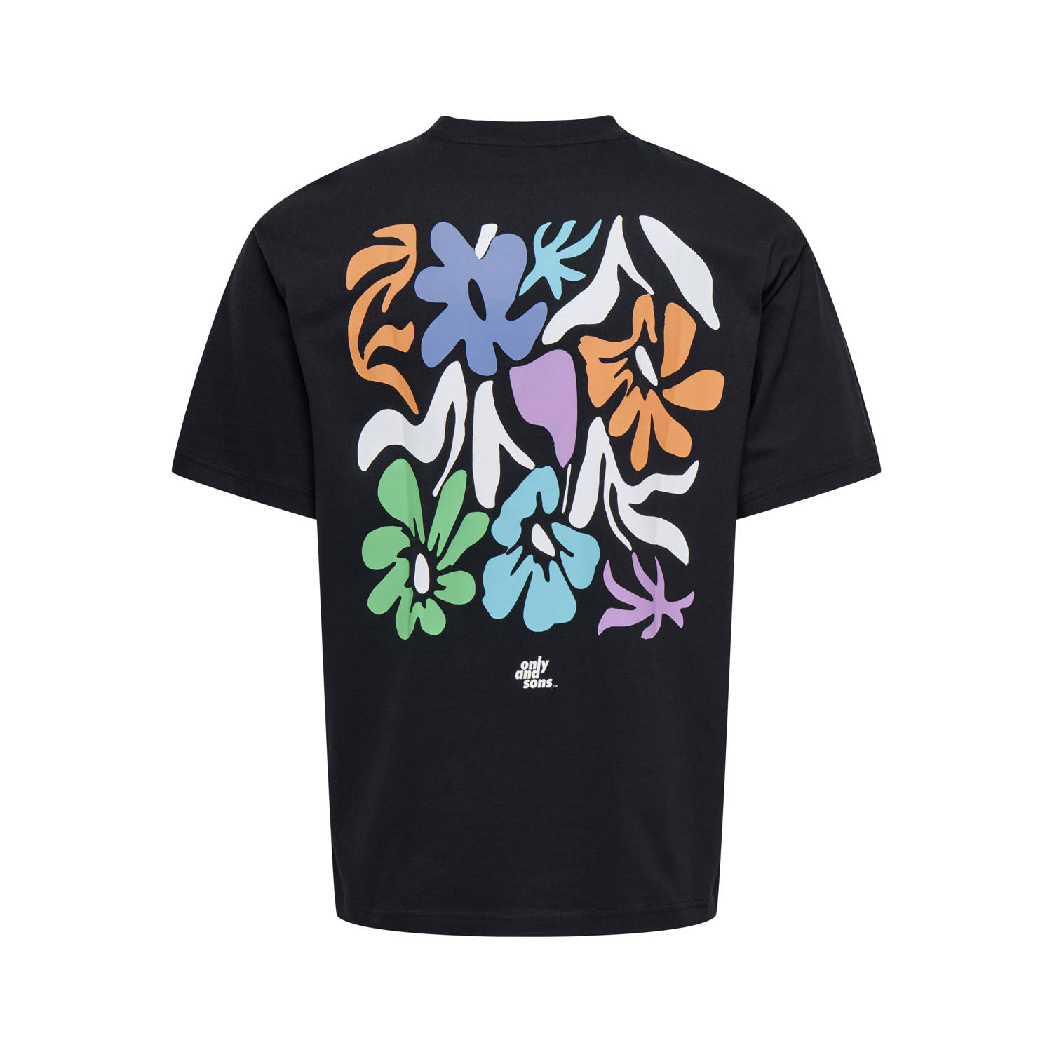 ONLY & SONS relaxed T-shirt zwart