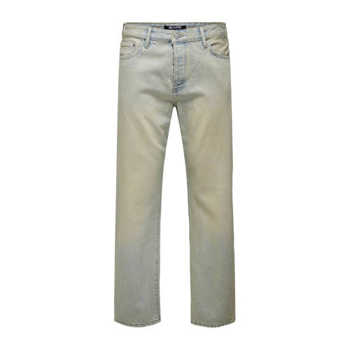 ONLY & SONS ONSEDGE straight leg jeans light brown denim afbeelding