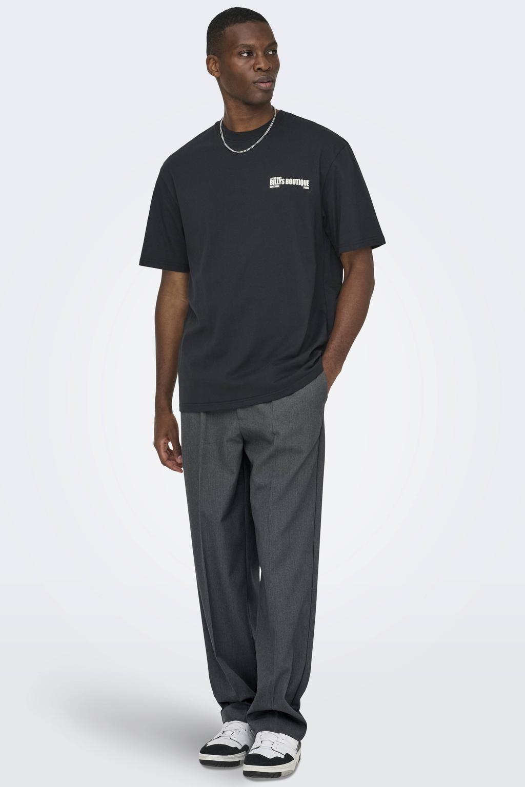 ONLY & SONS loose chino antraciet