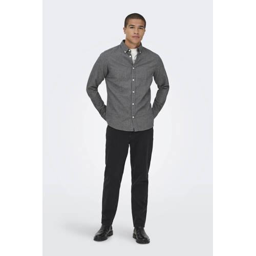 ONLY & SONS casual overhemd grijs afbeelding