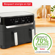 thumbnail: Tefal  Easy Fry & Grill Dual 8,3L EY905B air fryer met dubbele lades