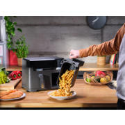 thumbnail: Tefal  Easy Fry & Grill Dual 8,3L EY905B air fryer met dubbele lades