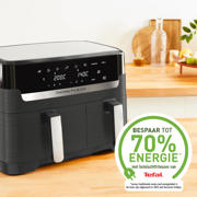 thumbnail: Tefal  Easy Fry & Grill Dual 8,3L EY905B air fryer met dubbele lades