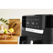 thumbnail: Tefal  Easy Fry & Grill Dual 8,3L EY905B air fryer met dubbele lades