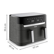 thumbnail: Tefal  Easy Fry & Grill Dual 8,3L EY905B air fryer met dubbele lades