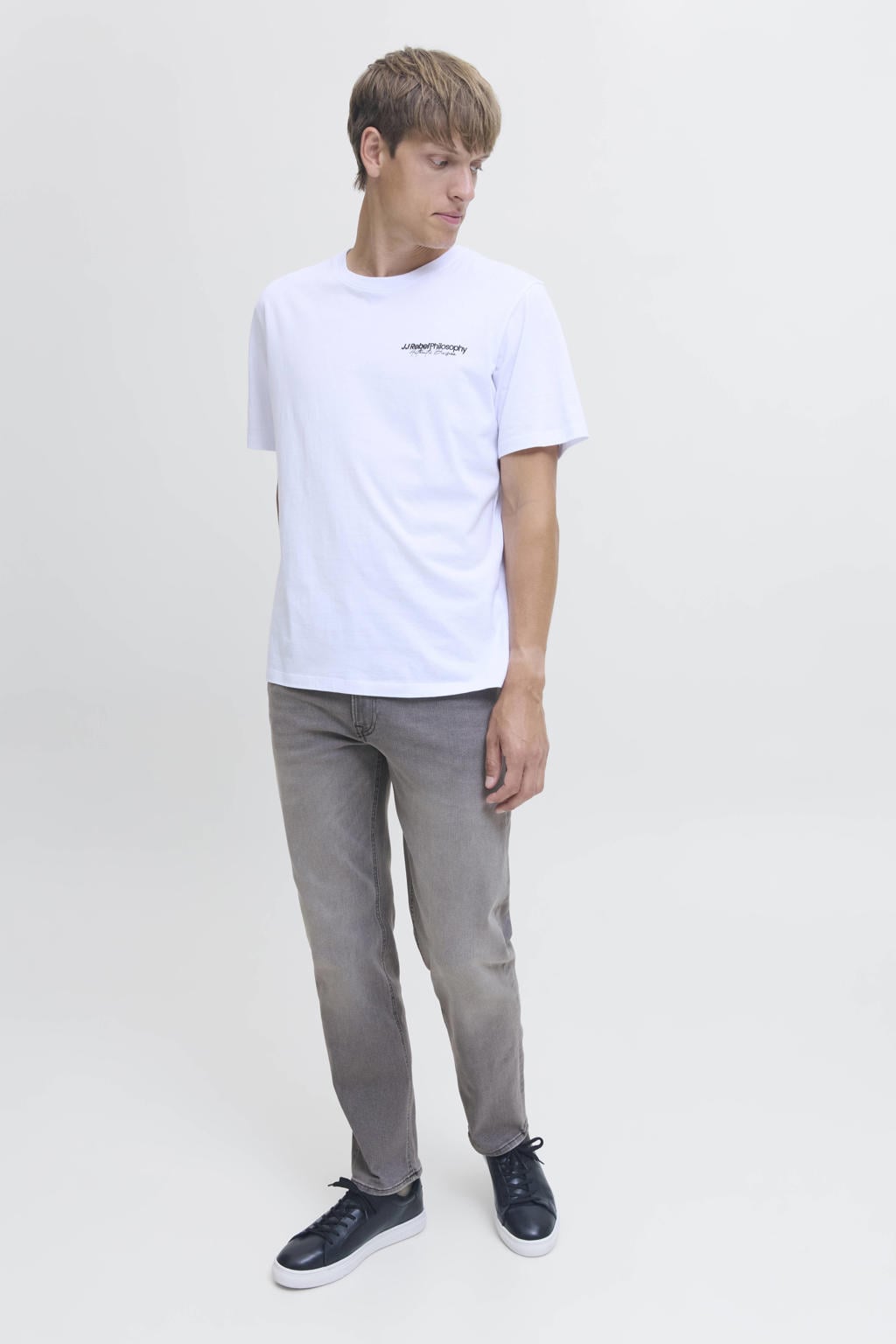 JJ REBEL tapered jeans - grijs