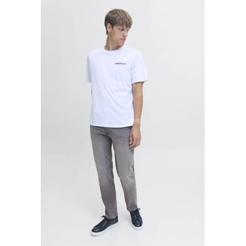 JJ REBEL JREBADAM JJCRAFT tapered jeans grey denim afbeelding