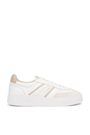 leren sneakers ecru/beige