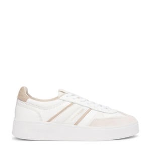 leren sneakers ecru/beige