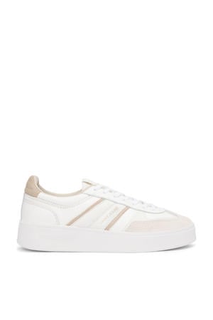 leren sneakers ecru/beige