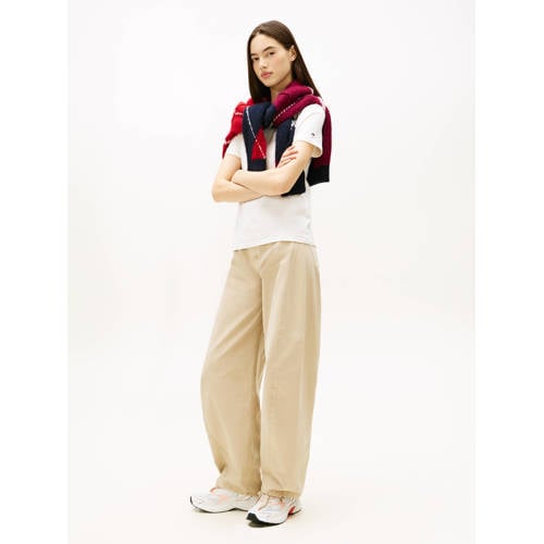 Tommy Jeans Archive '25 chunky sneakers wit/oranje afbeelding