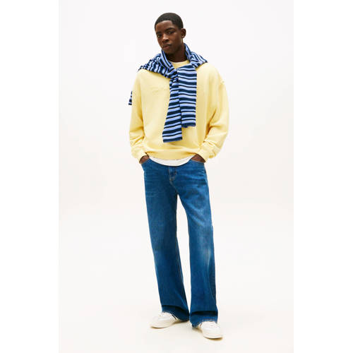Tommy Jeans leren sneakers ecru/zwart afbeelding