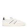 Tommy Jeans leren sneakers ecru/zwart