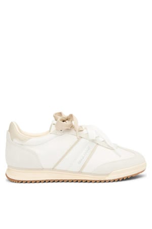 leren sneakers ecru/beige
