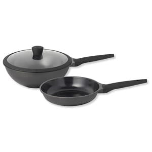 Pannenset Ceramic Deluxe - Koekenpan ø 28 cm en Wokpan ø 30 cm - keramische anti-aanbaklaag