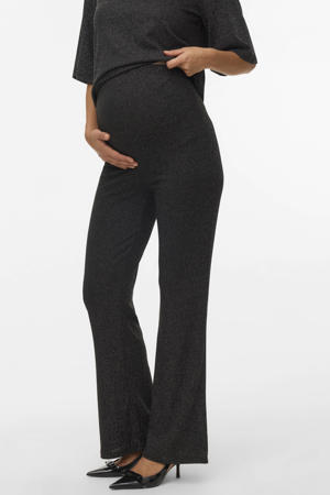 regular zwangerschaps casual broek zwart met glitter
