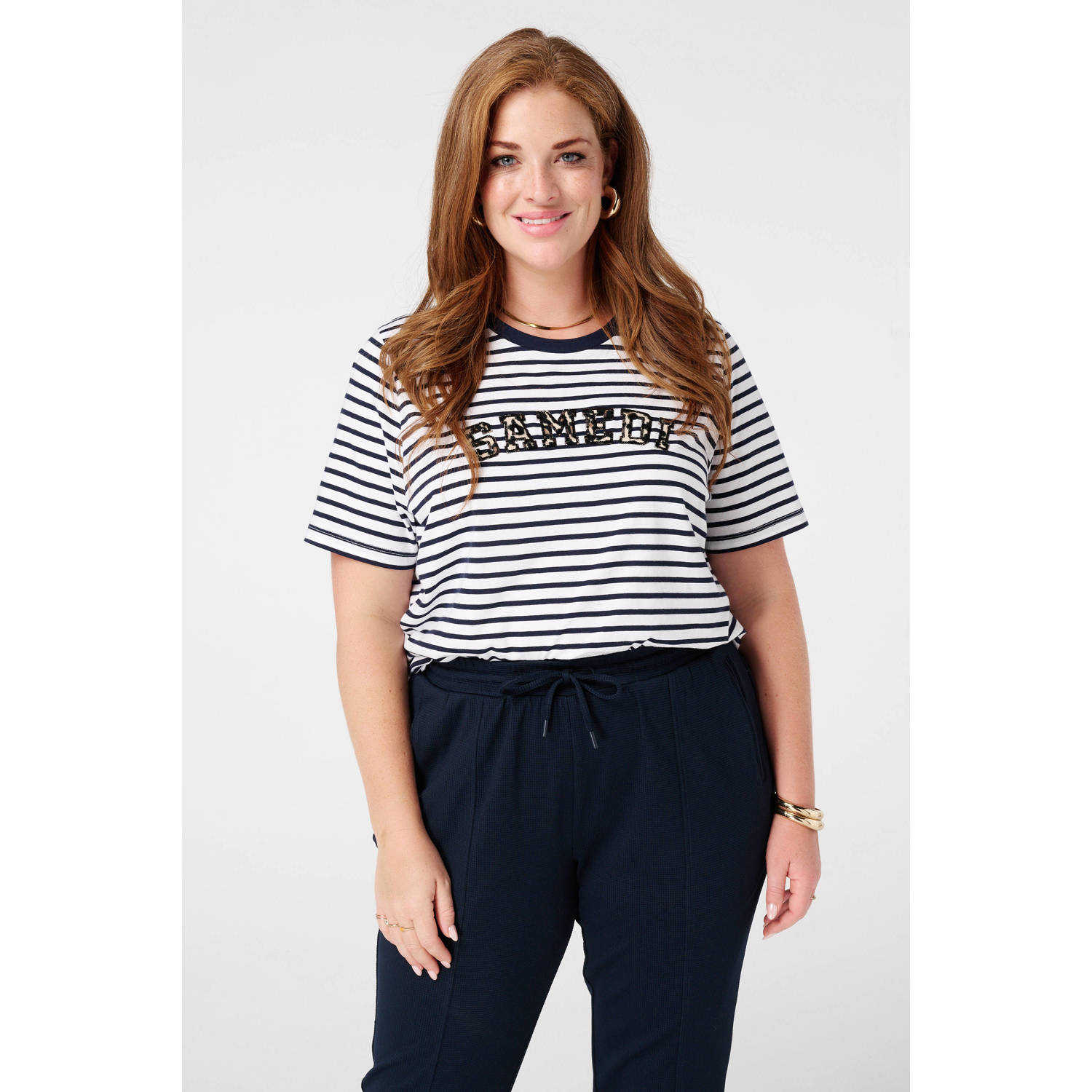 MS Mode T-shirt blauw
