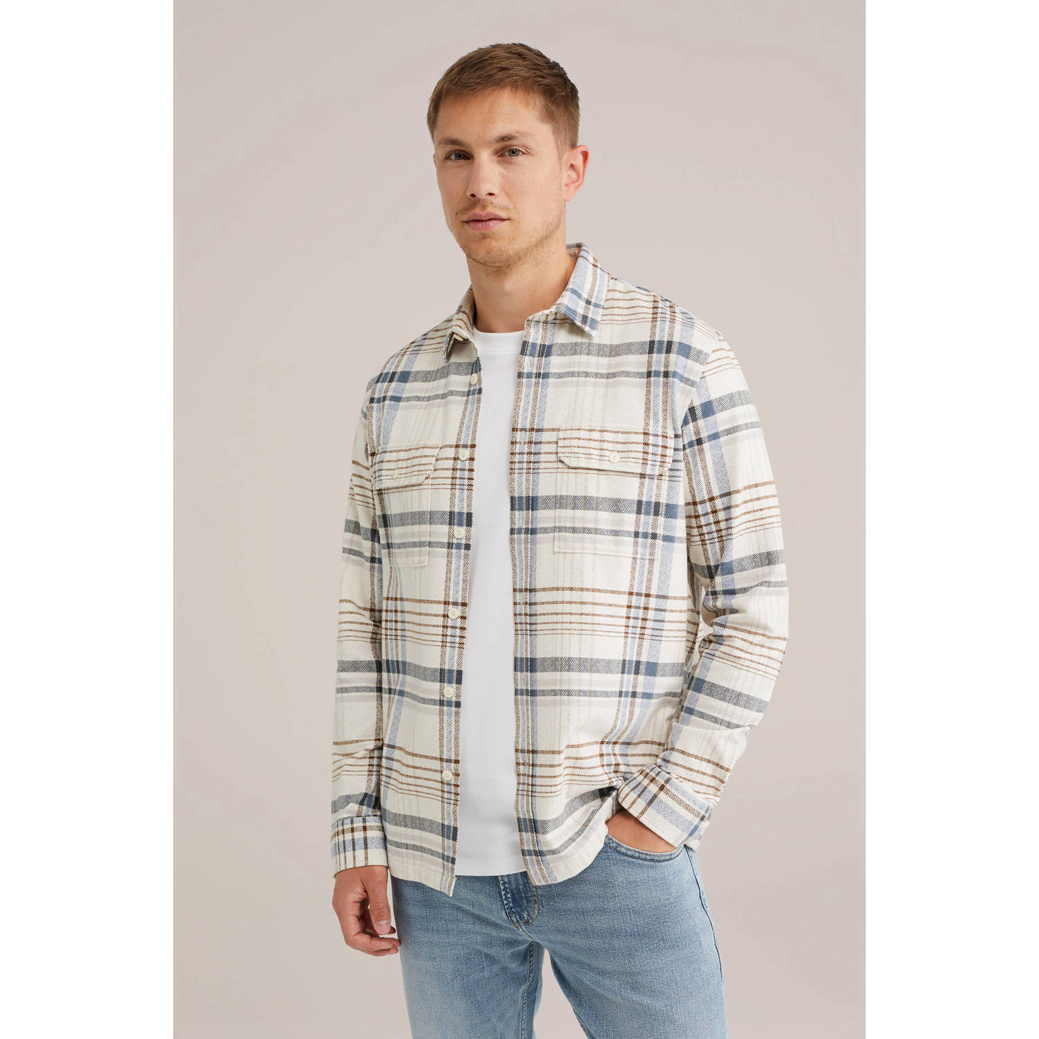 WE Fashion overshirt beige