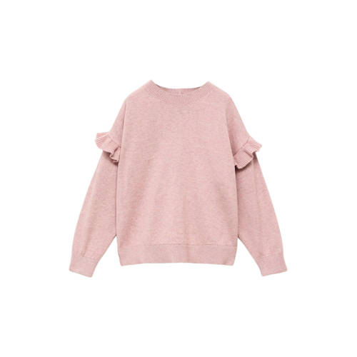 Mango Kids trui roze fijn gebreid afbeelding
