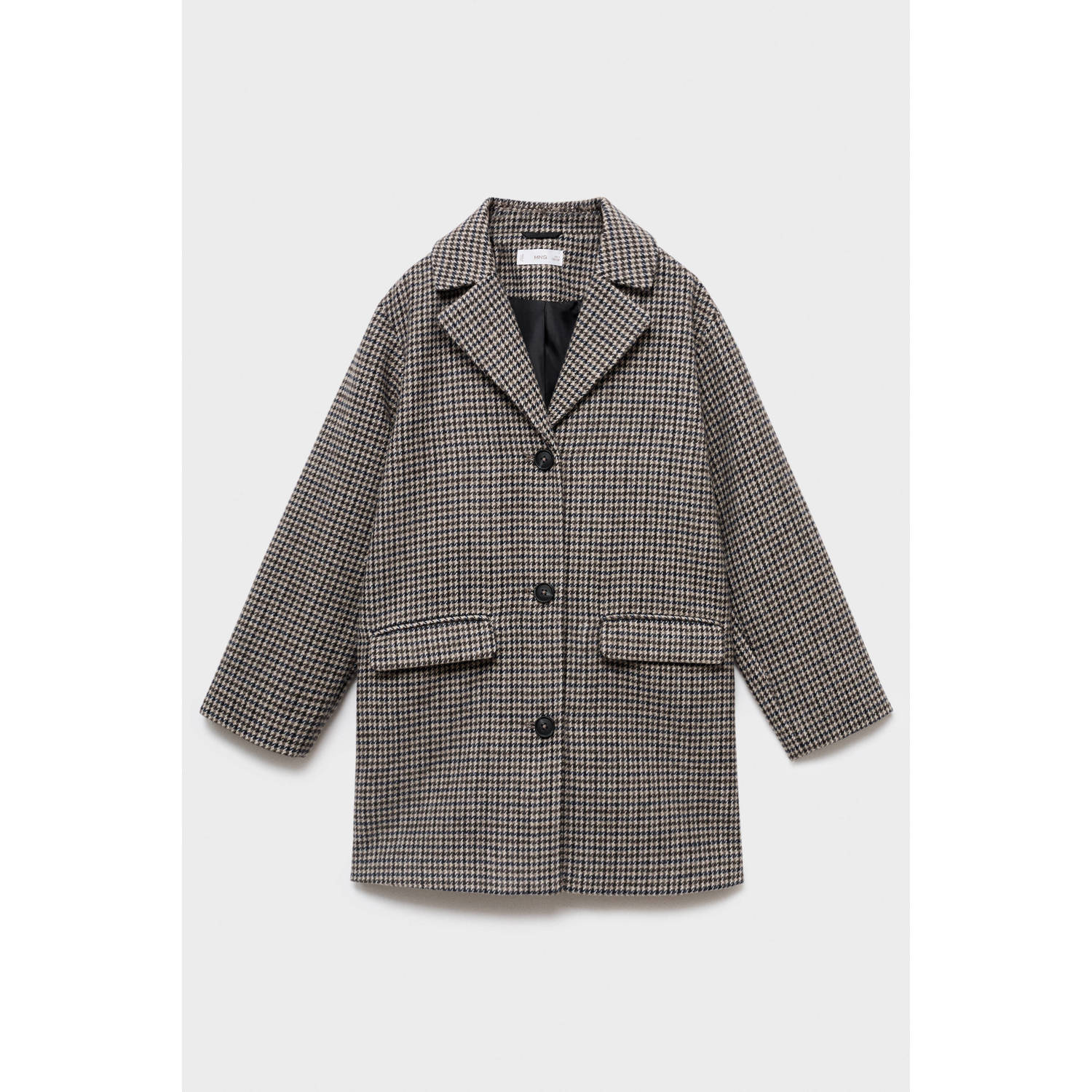 Mango Kids manteljas met wol bruin