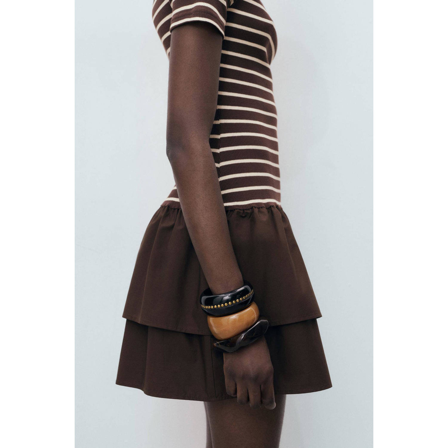 Mango mini jurk bruin