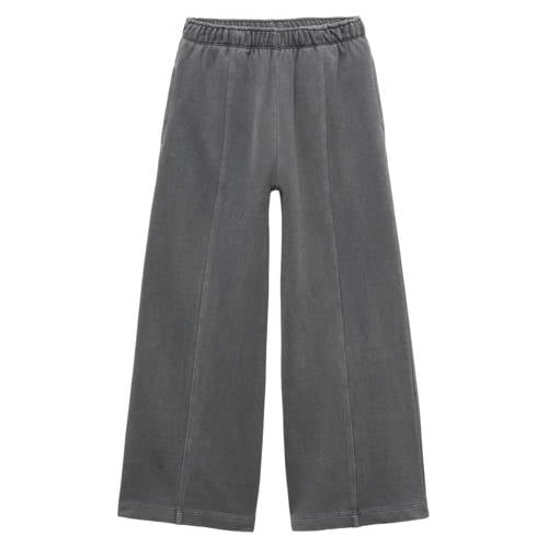 Mango Kids wide leg joggingbroek antraciet afbeelding