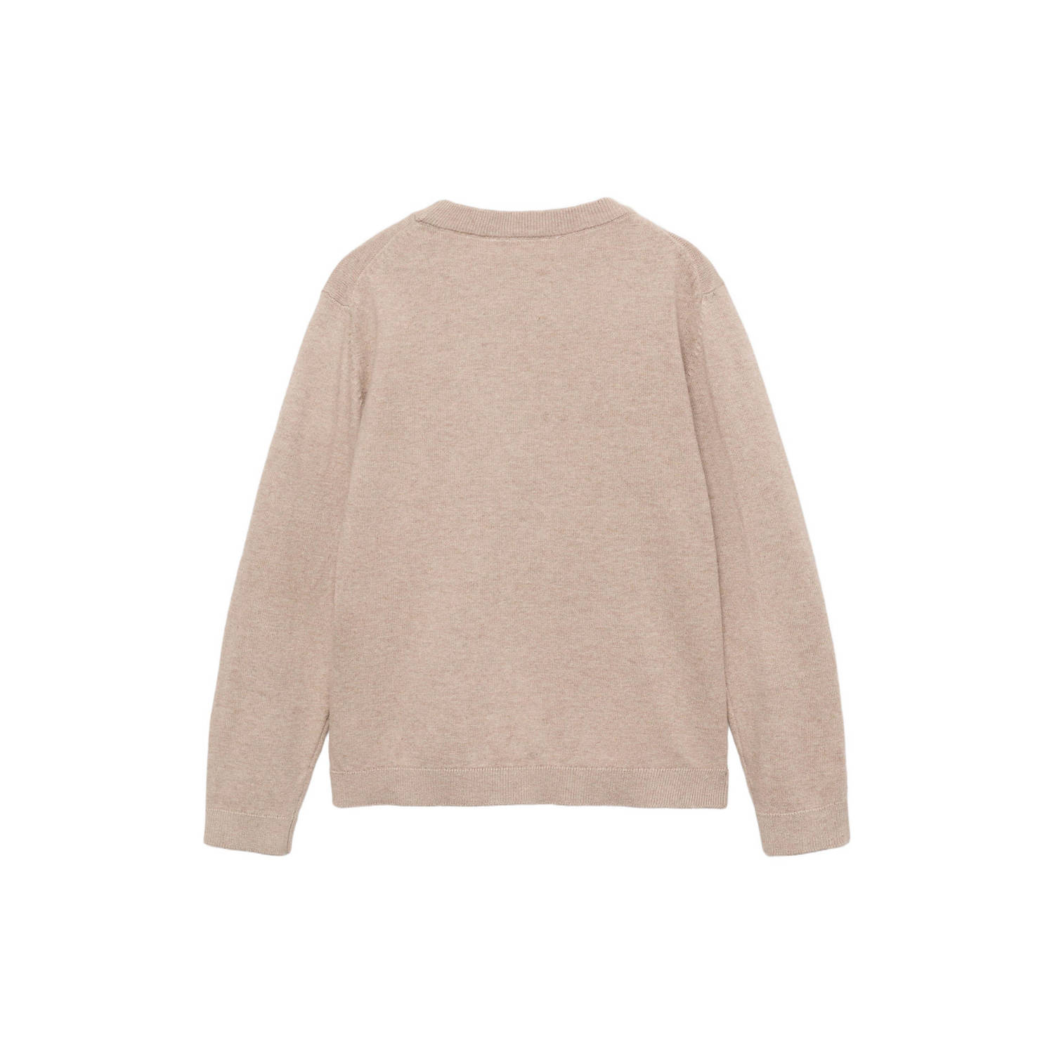Mango Kids pullover beige fijn gebreid