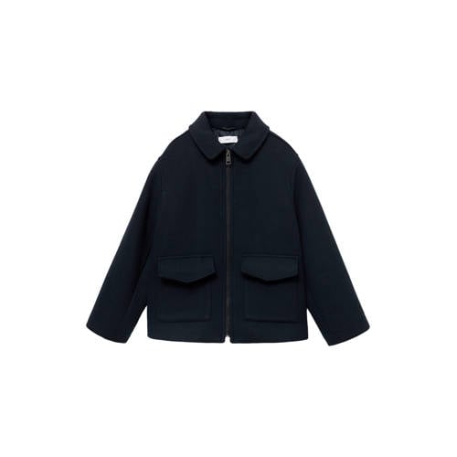 Mango Kids manteljas met wol marine afbeelding