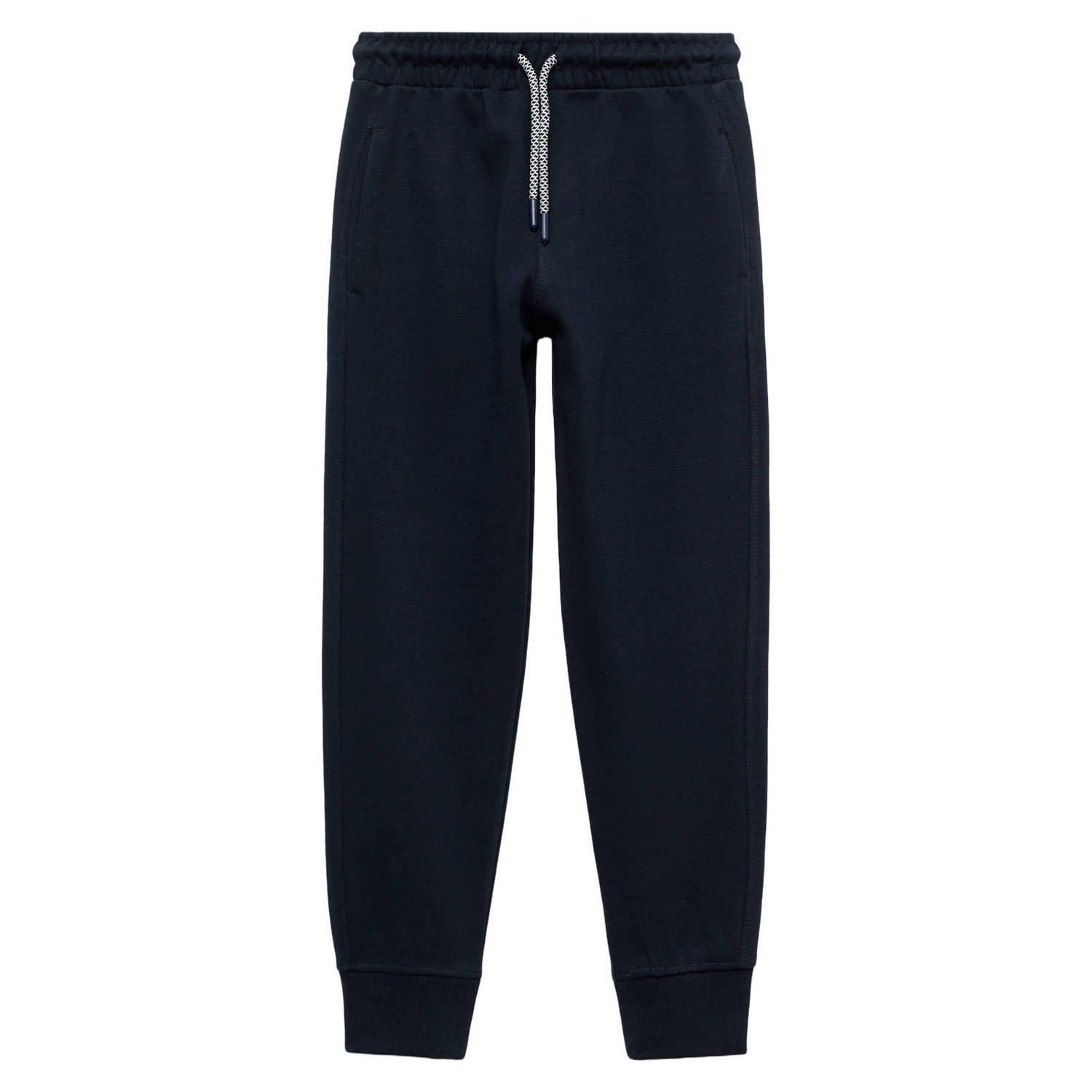 Mango Kids joggingbroek donkerblauw